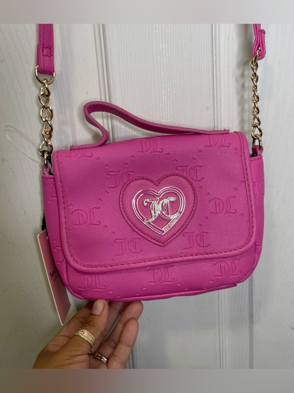 Juicy Couture Only You N Me Flap Crossbody Color Juicy Pink New with Tags